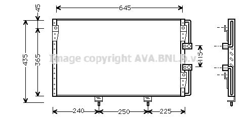 AVA QUALITY COOLING Kondensaator,kliimaseade TO5226